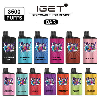 Qualität  Fast Shipping Disposable Vape Device IGET Bar 3500 Puffs Fabrik