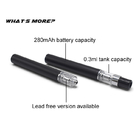 Spitzen- füllender 280mah Batterie 0.3ml Mini-cbd vape Stift D7 leerer cbd Ölwegwerfstift