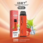 MEGA- Hauch Iget 3000 färbte Vape-Rauch, elektronische kundenspezifische Dampf-Zigaretten