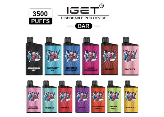 Hauch-Misch- Beeren-Eiscreme 20 der IGET-Stangen-3500 Flüssigkeit-Kapazität Wegwerf-vape Stift Frucht Aroma-12ml