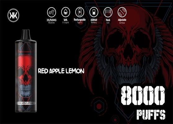 KK-Energie maximales EPOD Wegwerf-Vape 8000 Hauche 12 würzt Nikotin 50mg