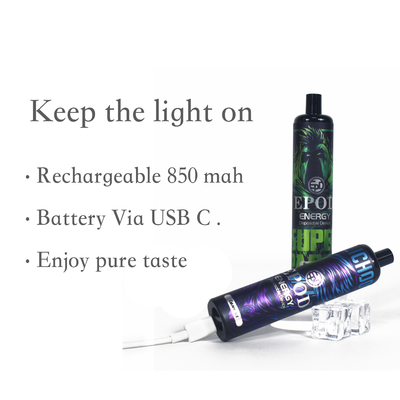 Hauche Dispoable Vape Pen With 12ml Epod-Energie-5000 flüssig nach innen
