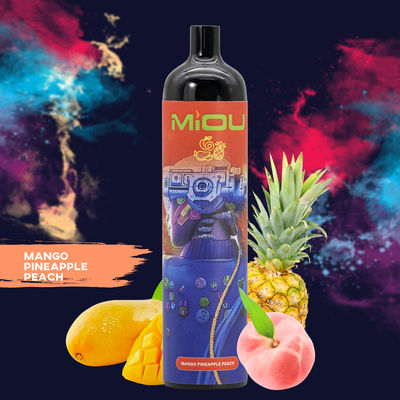 Machen Sie Hauche Aroma Miou 9000 Wegwerf-Batterie-Hülsen-Gerät Vape 20ml großes glatt