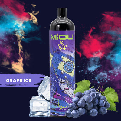 Machen Sie Hauche Aroma Miou 9000 Wegwerf-Batterie-Hülsen-Gerät Vape 20ml großes glatt