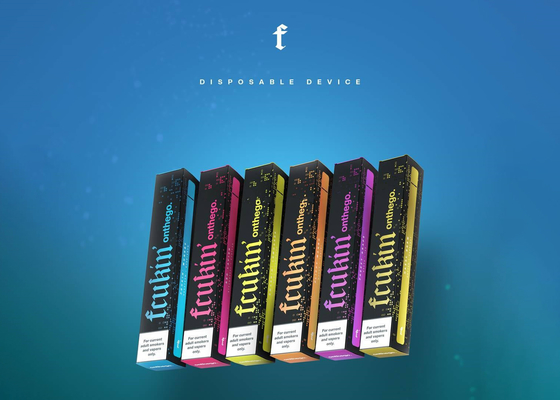 Elektronische Zigarette Wegwerf-Vape Pen Device 3ML 1000 Fcukin Onthego stößt luft