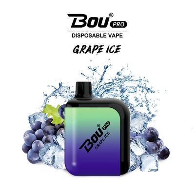 Tragbarer Einweg BOU PRO Vape 7000 Puffs 5% Nic 16ml Flüssigkeit Typ C Wiederaufladbar