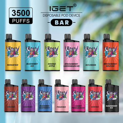 1500mAh 30 würzt 3500 Wegwerf Nikotin Hauch Iget-Stange Vape 5%