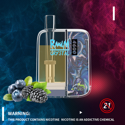 Ursprüngliche Hauche Kristalles 4600 RandM Vape Wegwerf-Vape-Stift mit verschiedenen Aromen