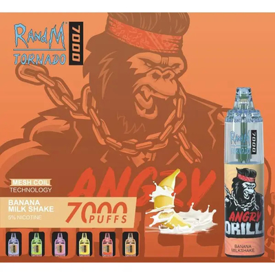 Tornado 7000 stößt Wegwerf-Vape Farben 14ml RandM Gerät-45 luft
