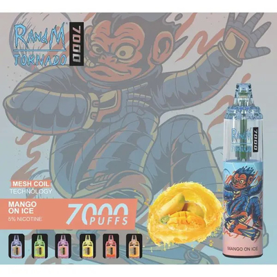 Tornado 7000 stößt Wegwerf-Vape Farben 14ml RandM Gerät-45 luft