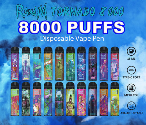 RANDM-Tornado-Trauben-Eis Aromen der 16-ml-rauchende Dampf-elektronische Zigaretten-31