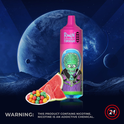 43 Geschmacksrichtungen Fumot RandM Tornado 5% Nikotin Einweg-Vape-Pen 850 mAh 9000 Puffs 18 ml Flüssigkeit