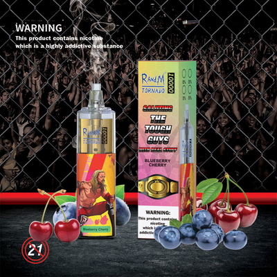 10000 stößt 20 ml-Hülsen-System Vape einsperrt RandM-Tornado Wegwerf-Licht Rechargable Vape RGB luft