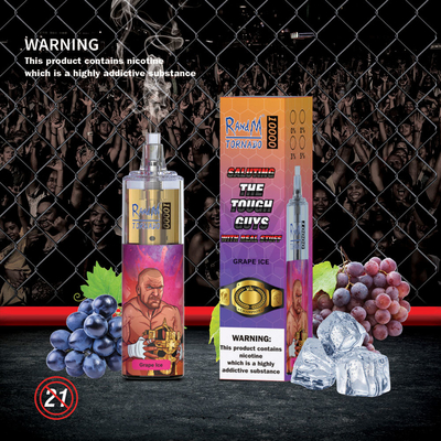 Großer Tornado Wegwerf-Vape e-Cig-RANDM sperren 20 Aromen 10000 Hauche 20 ml ein