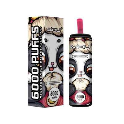 650ml Wegwerf-Vape Miou 6000 Hauche auf Lager