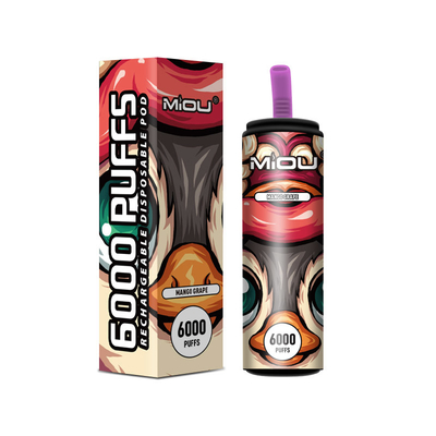 650ml Wegwerf-Vape Miou 6000 Hauche auf Lager