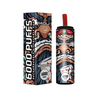650ml Wegwerf-Vape Miou 6000 Hauche auf Lager