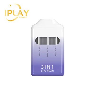 Neueste Neuankündigung 3 in 1 3ml Einweg-Pod-Vape-Kartusche mit Micro-USB-Ladestation