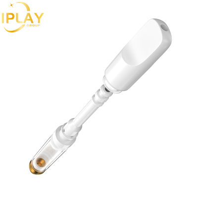 Großhandel CBD THC D8 Ölpatrone Flat Round Zirkonia Post 0,5 ml 1 ml Patrone
