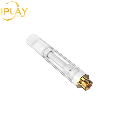 Großhandel CBD THC D8 Ölpatrone Flat Round Zirkonia Post 0,5 ml 1 ml Patrone