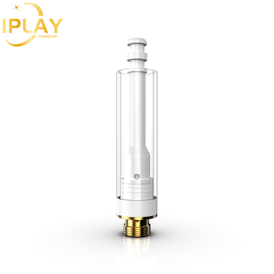 Großhandel CBD THC D8 Ölpatrone Flat Round Zirkonia Post 0,5 ml 1 ml Patrone