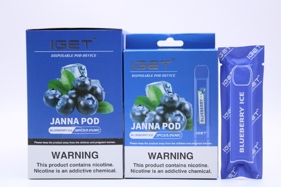Großhandelselektronische Wegwerfhauche 1.6ml Iget Janna Disposable Vape des Zigaretten-Stift-450