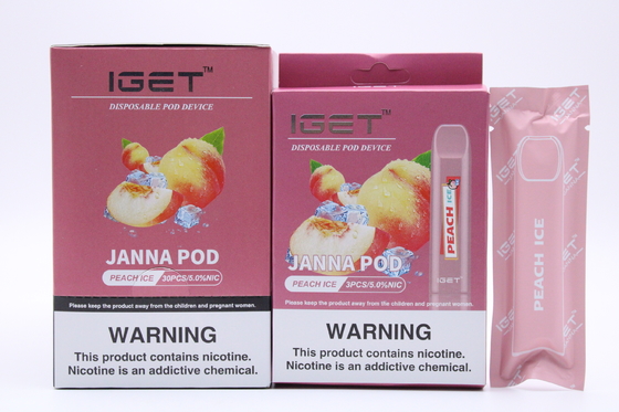 Großhandelselektronische Wegwerfhauche 1.6ml Iget Janna Disposable Vape des Zigaretten-Stift-450