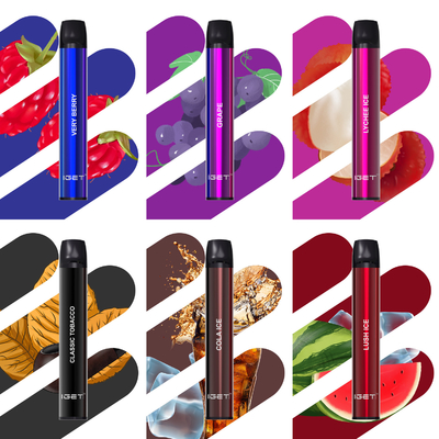 6% 600 Patrone der Hauch-400mah Nic Salt Disposable Vape Pen IGET SHION