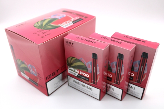 Authentischer IGET SHION Wegwerfe-zigaretten Batterie Vape-Stift des Hülsen-Gerät-600 der Hauch-400mAh