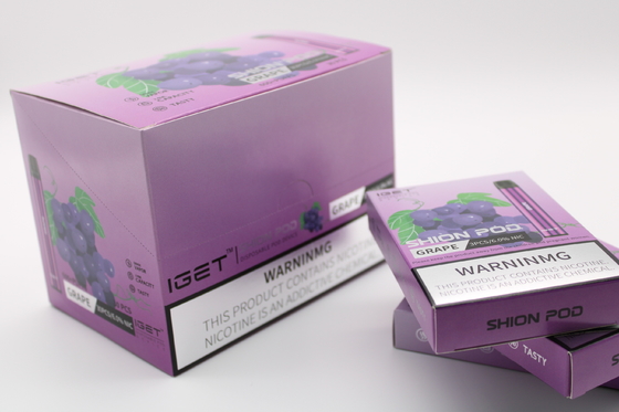 Authentischer IGET SHION Wegwerfe-zigaretten Batterie Vape-Stift des Hülsen-Gerät-600 der Hauch-400mAh