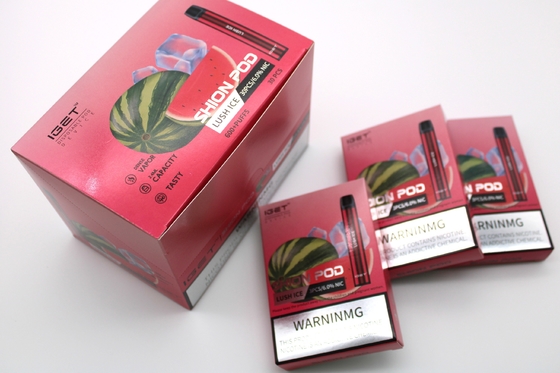 Authentischer IGET SHION Wegwerfe-zigaretten Batterie Vape-Stift des Hülsen-Gerät-600 der Hauch-400mAh