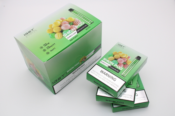 Authentischer IGET SHION Wegwerfe-zigaretten Batterie Vape-Stift des Hülsen-Gerät-600 der Hauch-400mAh
