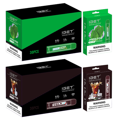 280mah Watermelom IGET Vape Wegwerf-JANNA Vape Pen 450 Hauche