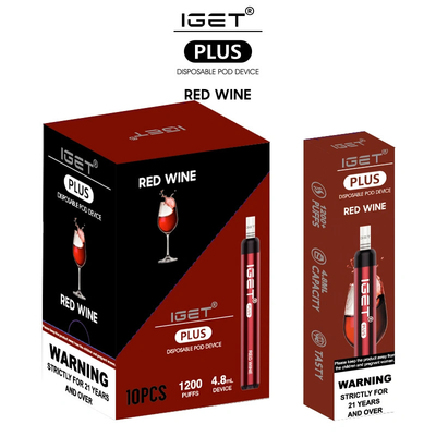 Wegwerfminie Hauche 4.8ml 650mAh IGET Vape Zigaretten-1200