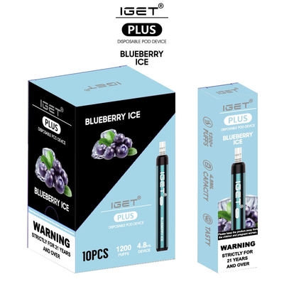 Wegwerfminie Hauche 4.8ml 650mAh IGET Vape Zigaretten-1200