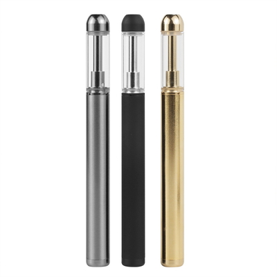 Wegwerf-Vape Pen Ceramic Coil Heating 0.5ml Glas-Behälter der Metall-Runden-Spitzen-CBD