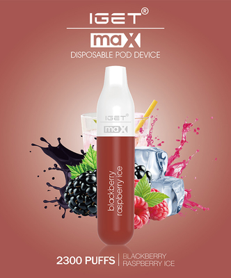 2300f IGET MAX Flat Pod Vape Pen, tragbares Hülsen-System der Mango-8ml