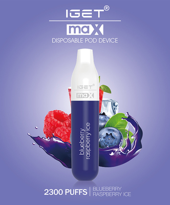 2300f IGET MAX Flat Pod Vape Pen, tragbares Hülsen-System der Mango-8ml