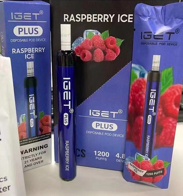 4.8ml 1200 STÖSST kühle Wegwerf-13 Farben der Minzen-IGET Vape luft