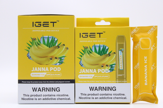 Wegwerfnikotin-Hülsen des Litschi-Eis-IGET Vape 450 Hauche