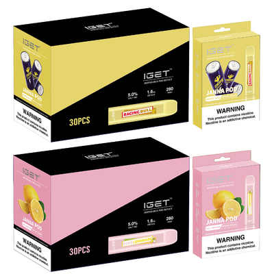 450 Hauche 1.6ml IGET Vape Wegwerf-JANNA Electronic Cigarette