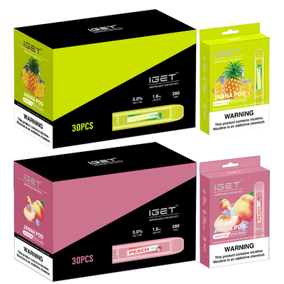 450 Hauche 1.6ml IGET Vape Wegwerf-JANNA Electronic Cigarette