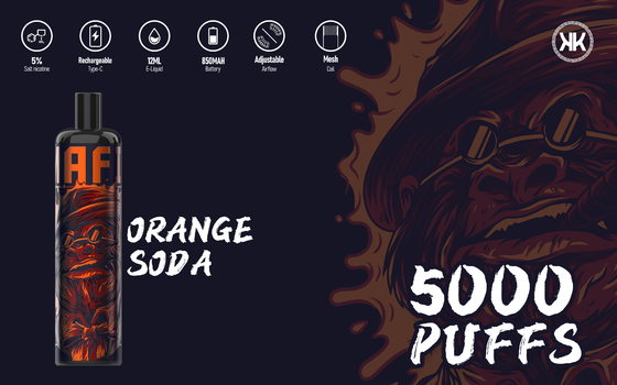 Wieder aufladbare Wegwerf-Vape 12ml elektronische Zigaretten-orange Soda EPOD