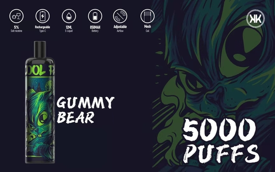 Gummiartiger Bär Epod Wegwerf-Vape wieder aufladbares 118*25*25mm