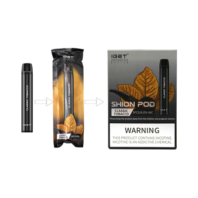 600 Hauche E flüssiger Nic Salt Disposable Vape Pen IGET SHION alle in einem