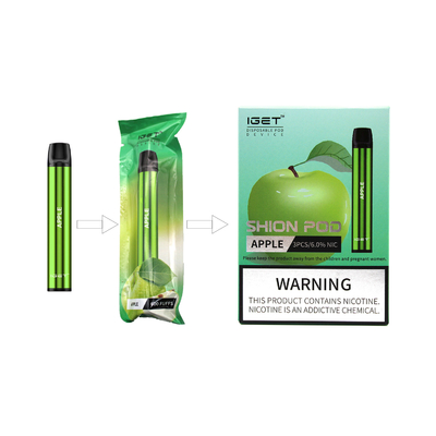 600 Hauche E flüssiger Nic Salt Disposable Vape Pen IGET SHION alle in einem