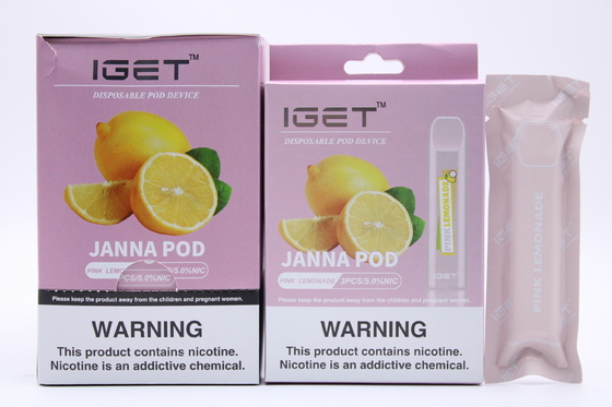 Ursprüngliches IGET JANNA Vape Pen 450 stößt flüssige elektronische Zigarette IGET E luft