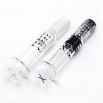 Öl-Glas- Spritze 0.5ml 1ml leerer klarer Thc Wegwerf-Luer-Verschluss-unnötige Einspritzung
