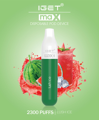 Nikotin Vape-Stift der Fabrik-ursprünglicher IGET der Zigaretten-IGET 2300 max 1100mah der Batterie-5%
