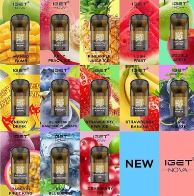 Ursprünglicher Nikotin Vape-Starter Kit In Stock IGET Vape IGET der Nova-3 Arten-6%